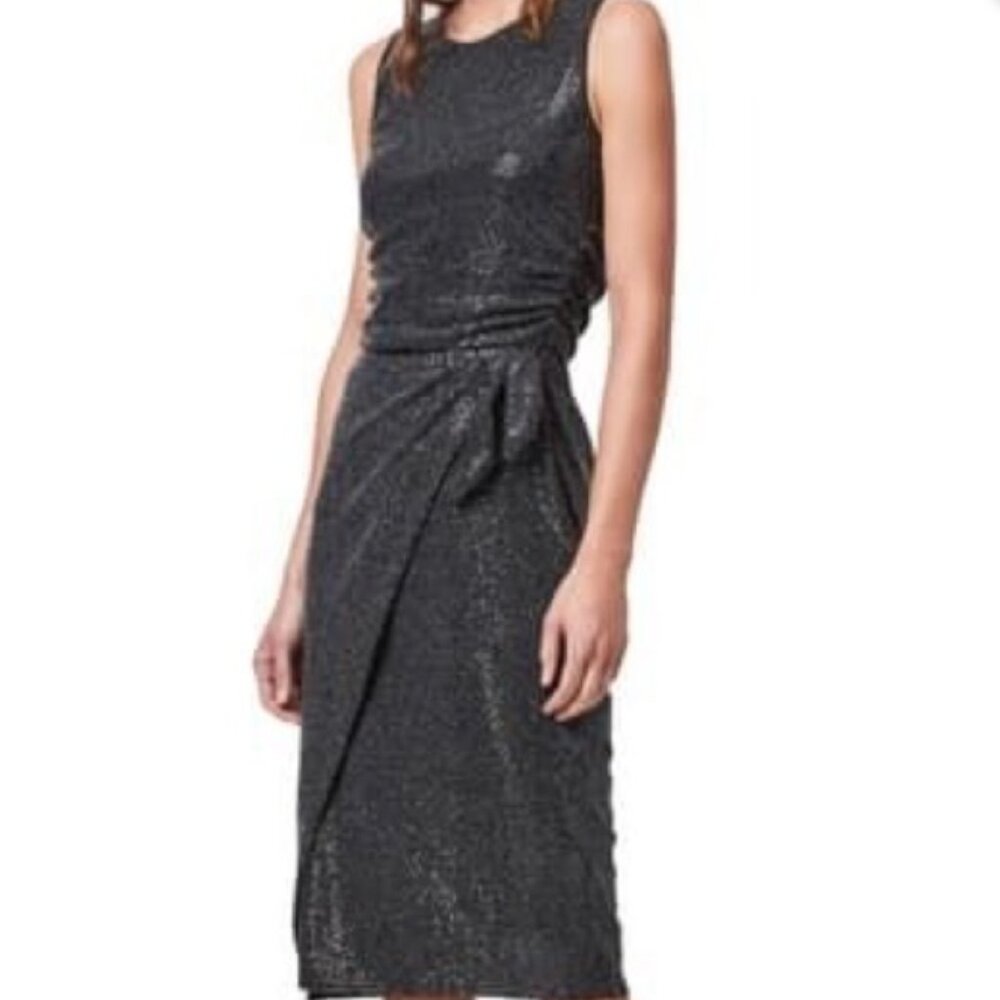 ALLSAINTS Wrap Front Sleeveless Sheath Dress Size 8